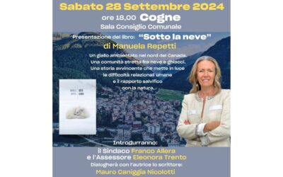 Sabato 28 settembre 2024 ore 18.00 Cogne – Sala Consigliare Comunale